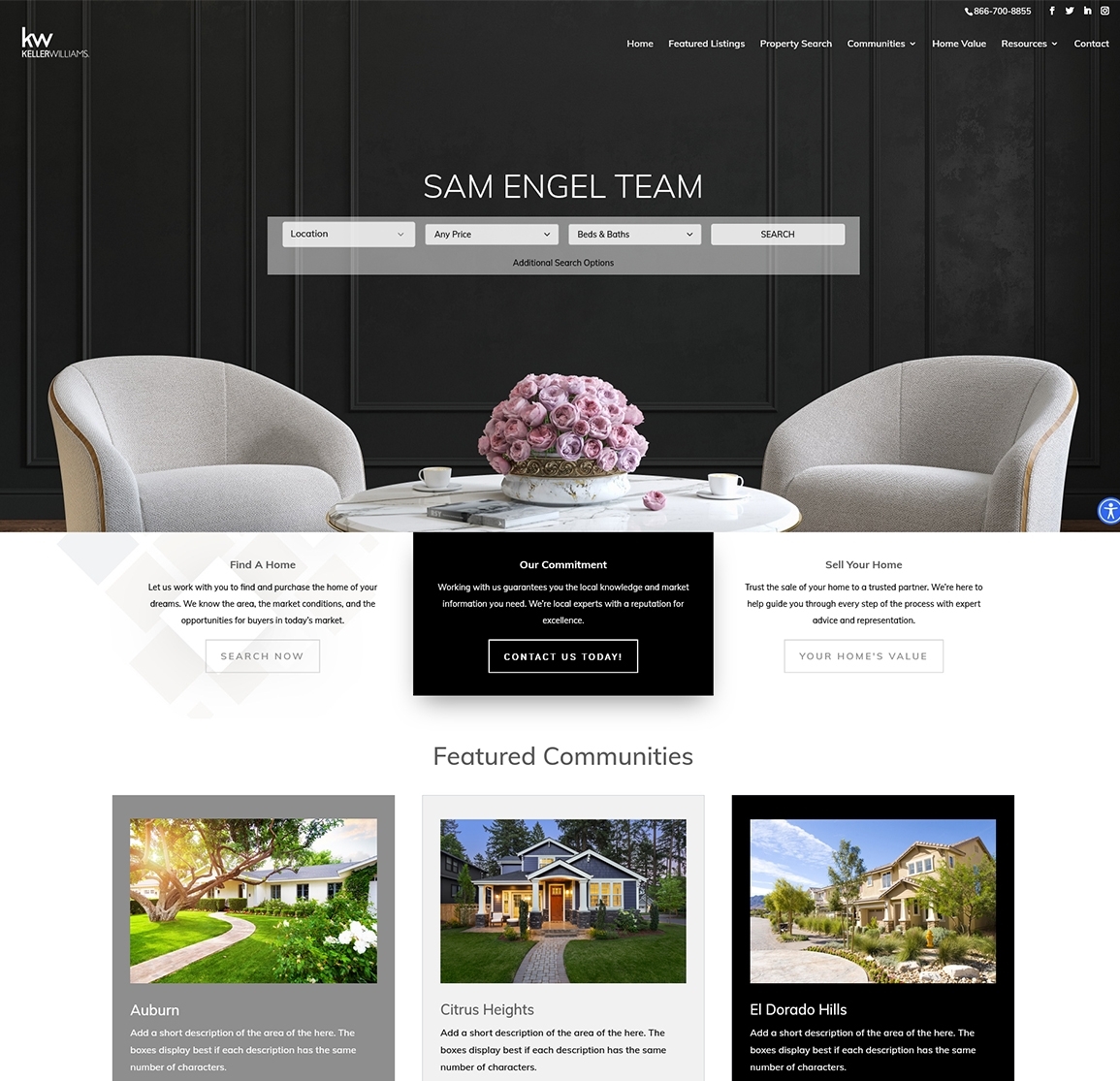 website homepage graphic